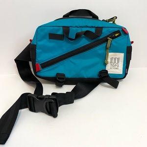 Topo Designs Quick Pack Crossbody Hip Bag Blue Black